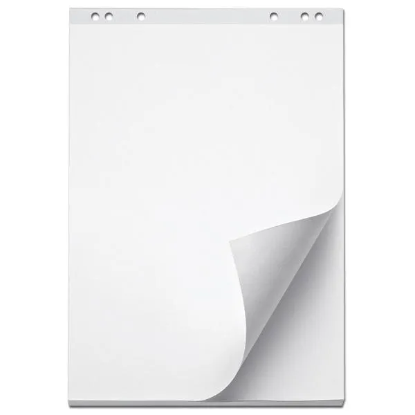 [DA-FC-95036] Dahle 95036 Flip Chart Pad – Blank, 68 × 99 cm, 20 Sheets, 80 gsm PEFC-Certified Paper, 6-Hole Punched, Rolled (482010)