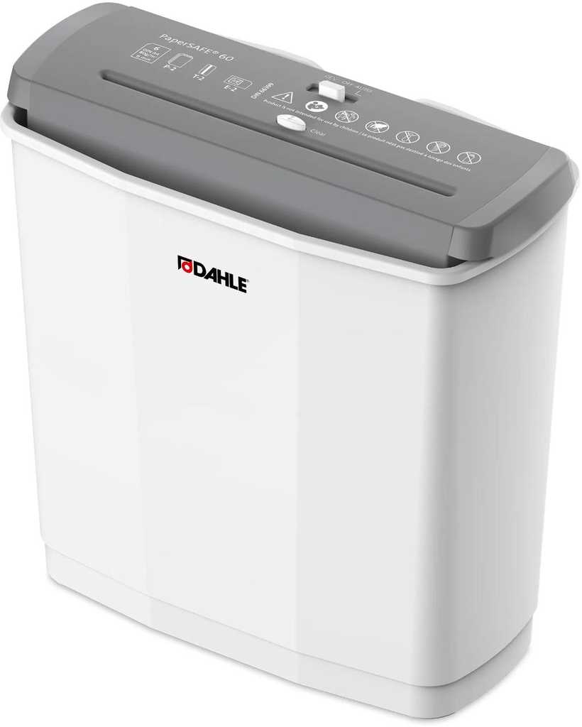 [DA-SH-23060] Dahle PaperSAFE® PS 60 Document Shredder, 6 Sheets, 6 mm Strip-Cut, 220 mm Feed Width, 11 L (847290)
