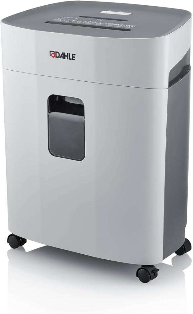 [DA-SHX-23420] Dahle PaperSAFE® PS 420 Document Shredder, 10 Sheets, 2 × 15 mm Cross-Cut, 25 L (847290)