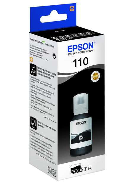 [EP-ITEP-110B] Epson 110 Pigment Black Ink – 120ml [C13T03P14A]