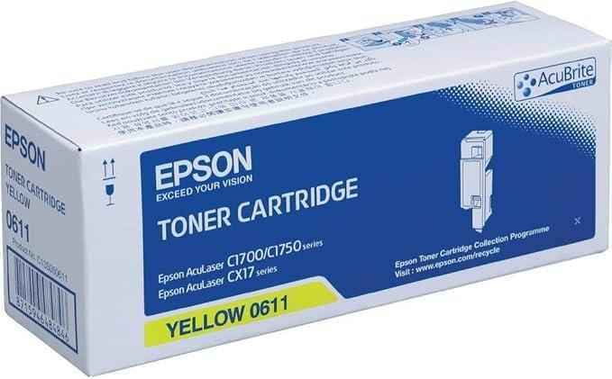 [ES-LTEP-50611] Compatible Yellow Toner for Epson AcuLaser C1700 [S050611]
