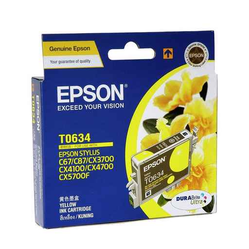 Epson T0634 Yellow Ink Cartridge for Stylus CX3700 & C87 [T0634]