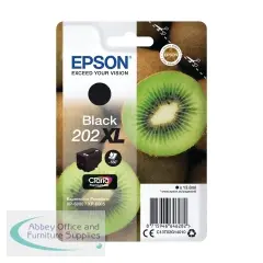 Epson 202XL Kiwi High-Yield Black Ink Cartridge [T02G]