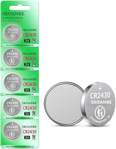 [ESP-BA-2430] ESP CR2430 Lithium Coin Cell Batteries 3V Pack of 5 (850650)