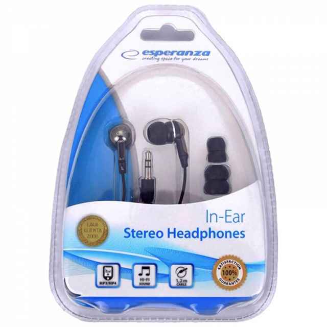 [ESP-HP-1400] Havit E303P Wired In-Ear Earphones with Microphone 3.5mm Jack Black (851830)