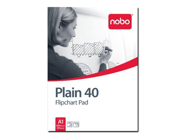Nobo Plain Flipchart Pad A1 40 Sheets (34631165)