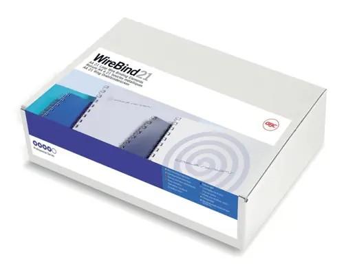 GBC WireBind™ 21-Loop Binding Wires A4 12mm White Pack of 100 (IB165382)