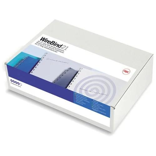 GBC WireBind™ 21-Loop Binding Wires A4 14mm White Pack of 100 (IB165481)