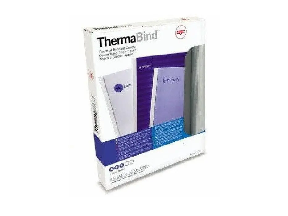 GBC Optimal ThermaBind™ Covers A4 4mm White Pack of 100 (IB80470U)