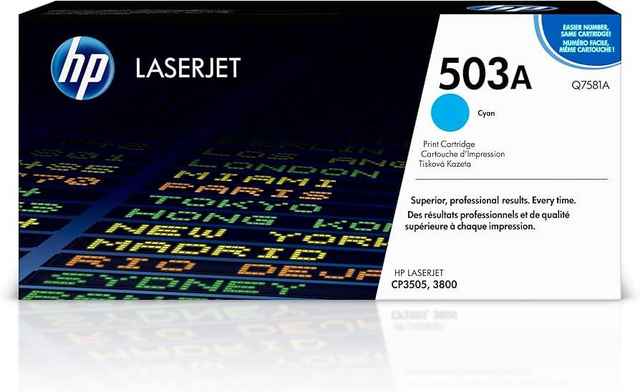[PY-LTHPC-7581] HP Color LaserJet 3800 Recycled Cyan Toner Cartridge Q7581A (503A) (844399)