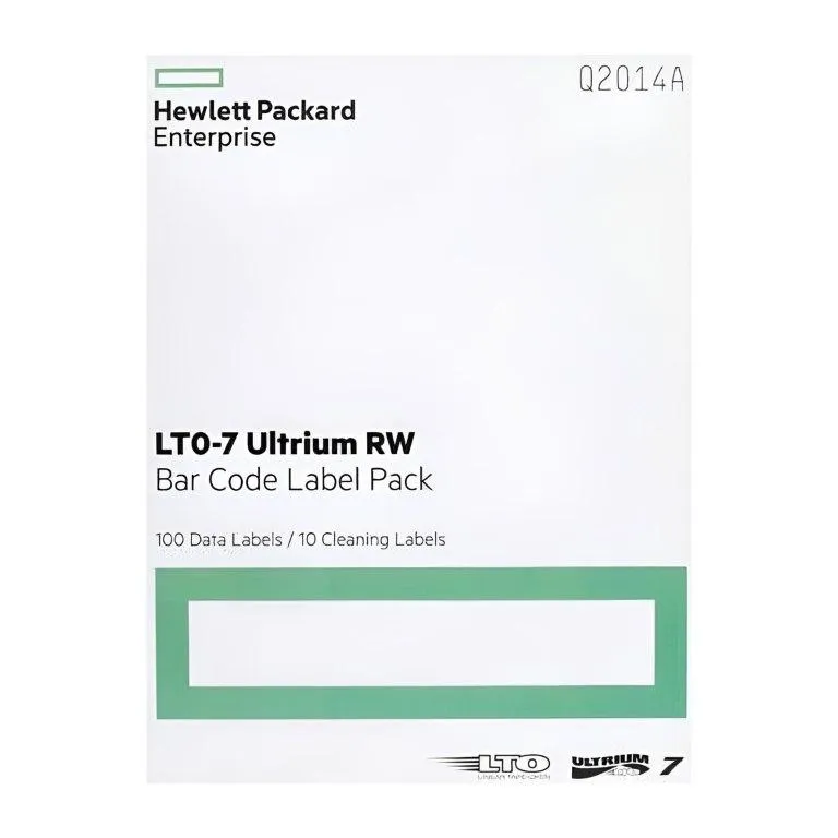 [DE-DC-0205] HP LTO-7 Ultrium RW Barcode Label Pack Q2014A (482110)