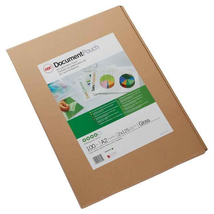 Ibico Document Gloss Laminating Pouches A2 125 Micron Pack of 100 (IB589799)