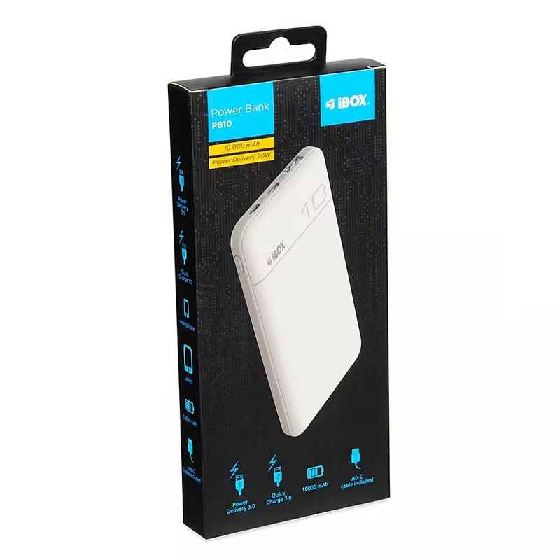 [ESP-PB-1000] iBox IPB10 10000mAh Portable Power Bank (20W Fast Charging)