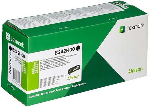 [MB-LTLE-B242H00] Lexmark B242H00 Black High-Yield Return Program Toner Cartridge (6,000 Pages) (844399)