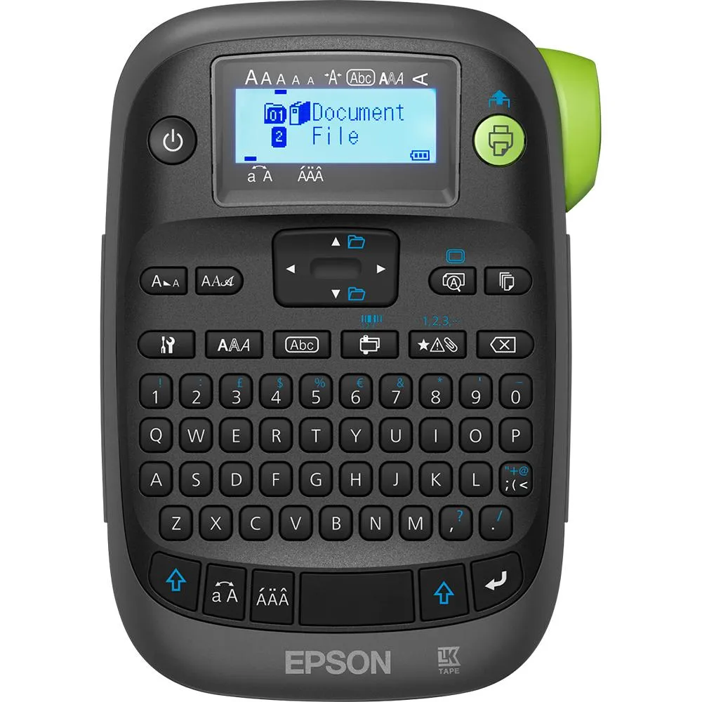[EP-LABELW-400] Epson LabelWorks LW-K400 Handheld Label Printer – QWERTY Keyboard, Backlit Display [84433210]
