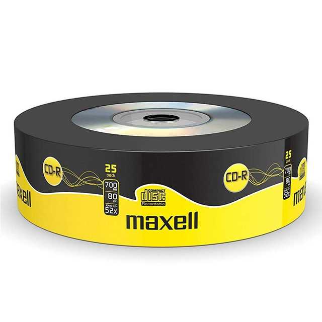 [MA-CD-1015] Maxell 52x CD-R Spindle (25-Pack)
