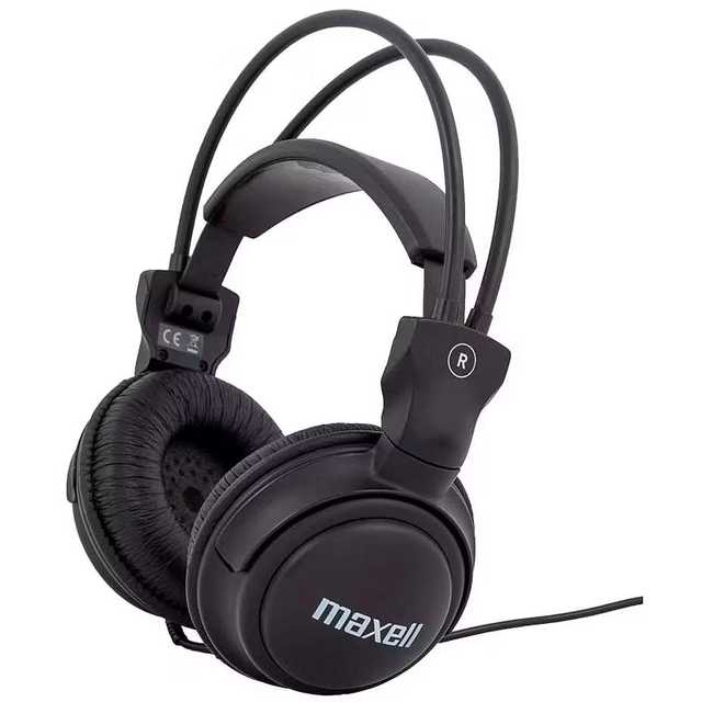 [MA-HP-1540] Maxell 303005 Home Studio Wired Stereo Headphones – Black (851830)