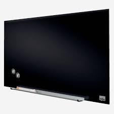 Nobo Diamond Glass Magnetic Drywipe Board Black 677 x 381mm (1905179)