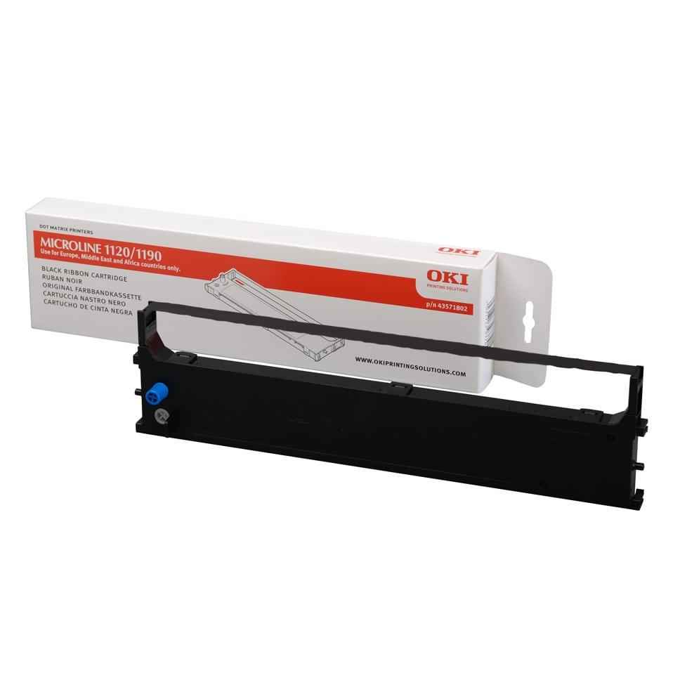 [DE-RIOK-1350] OKI Original 43571802 Black Printer Ribbon Cartridge for Microline ML1120/ML1190 [9612.10]