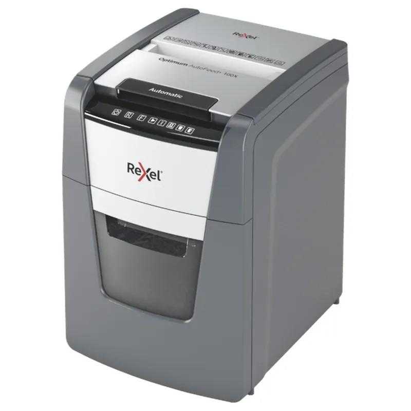[ACR-SHX2020100X] Rexel Optimum AutoFeed+ 100XEU Automatic Cross-Cut Paper Shredder (P-4 Security)