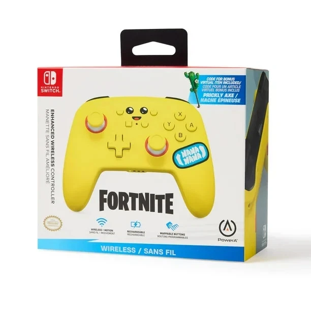 [PA-NSGP0268] PowerA Enhanced Wireless Controller for Nintendo Switch – Fortnite Peely (NSGP0268-01) (950450)