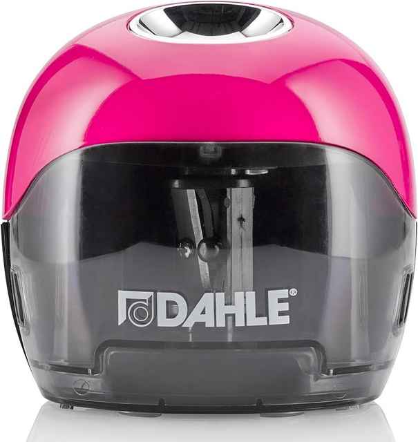 Dahle Battery-Operated Electric Pencil Sharpener (Magenta)