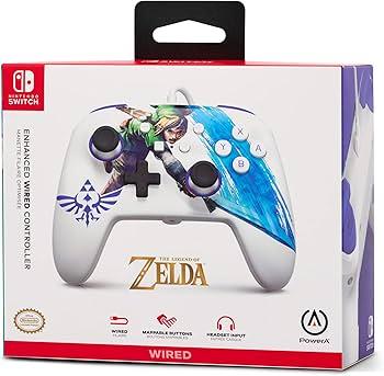 [PA-1526548] PowerA Enhanced Wired Controller for Nintendo Switch – Master Sword Attack (1526548-01) (950450)