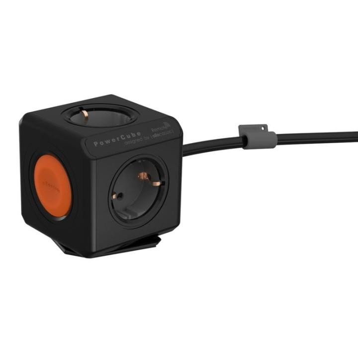 [CC-PCUBE-1530BK] Allocacoc PowerCube Original Remote Set UK, Black, 4 Outlets, Wireless Remote Control (853669)