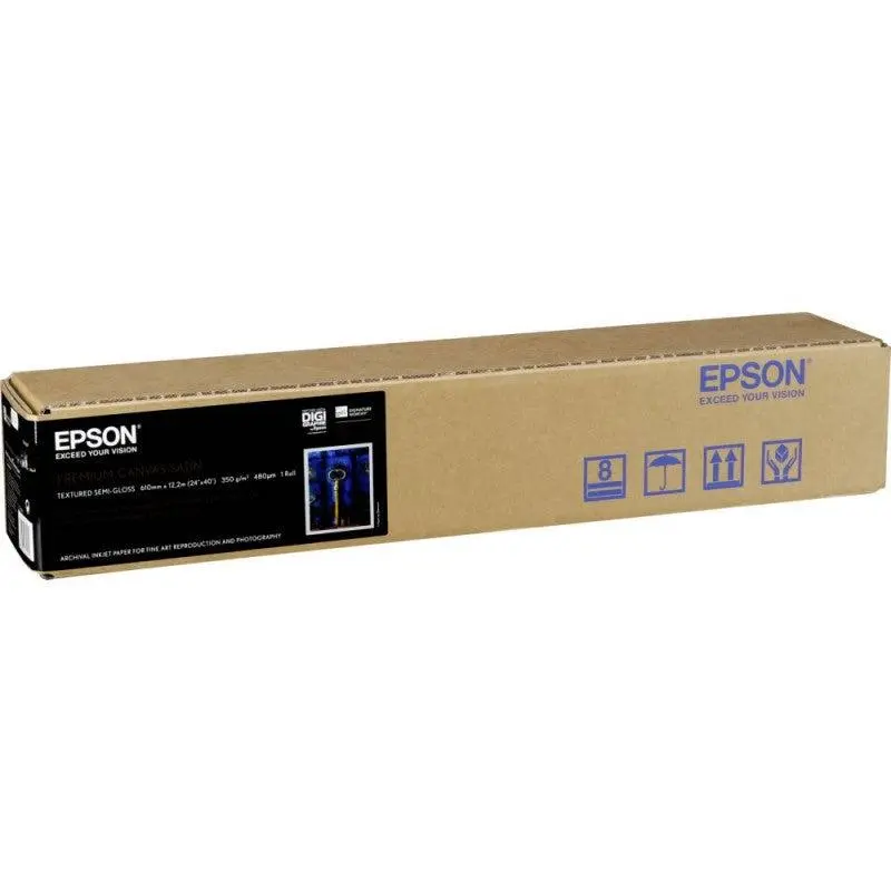 Epson Premium Canvas Satin Roll – 17" × 12.2m, 350gsm [C13S041846]