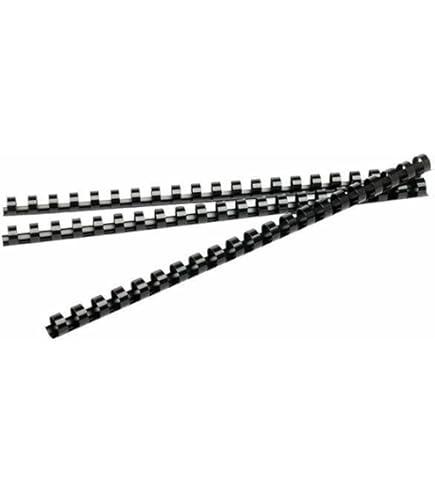 GBC CombBind™ Plastic Binding Combs A4 8mm Black Pack of 100 (4028174)