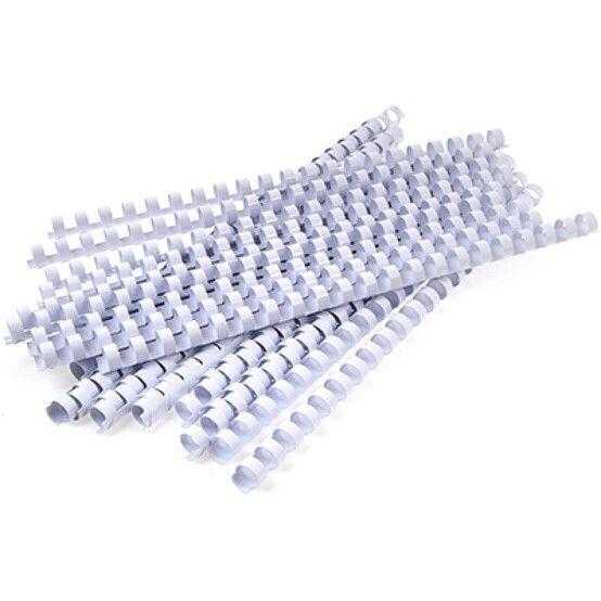 GBC CombBind™ Plastic Binding Combs A4 8mm White Pack of 100 (4028194)