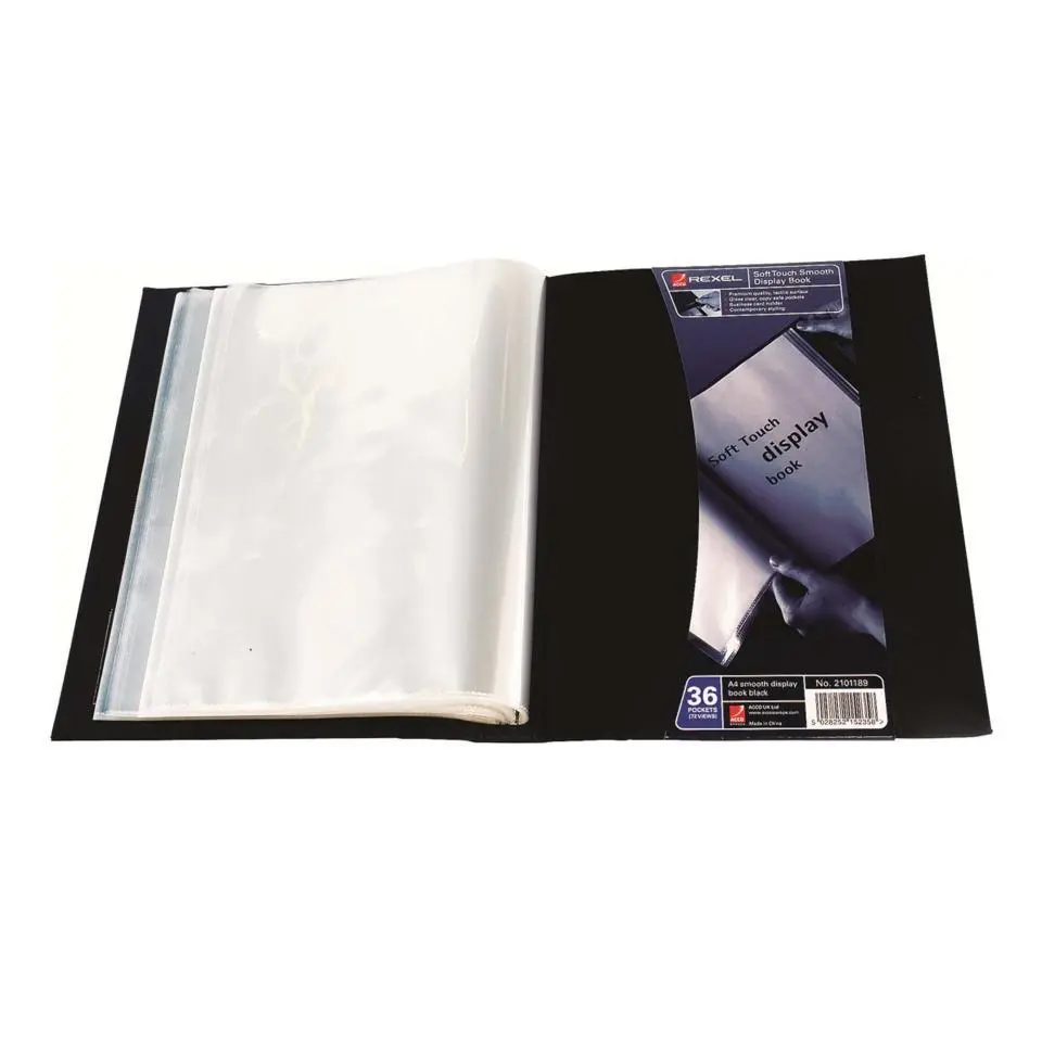 Rexel Nyrex™ Slimview A4 Display Book 36 Pockets Black (10035BK)