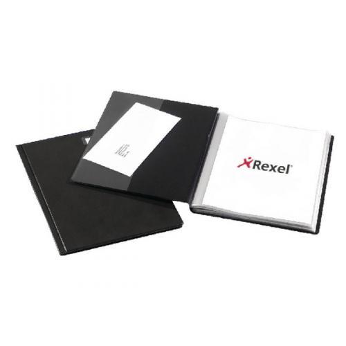 Rexel Nyrex™ Slimview A4 Display Book 50 Pockets Black (10048BK)
