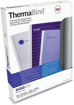 Rexel Thermal Binding Covers A4 12mm White Pack of 25 (45443)
