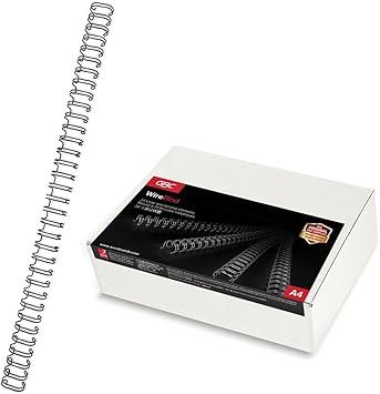 Rexel 34-Loop Wire Binding Wires A4 9.5mm Silver Pack of 100