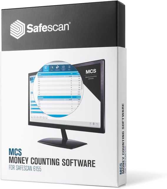 [SS-SOF-6185] Safescan MCS 6185 Money Counting Software for Safescan 6185, Cash Management and Reporting Software (852349)