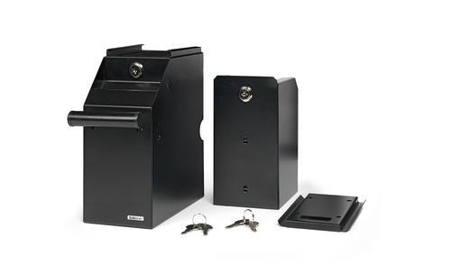 [SS-SAFE-4100] Safescan SS-4100 POS Safe, Black Steel Cash Deposit Safe, Dual-Key Security, Holds up to 300 Banknotes (830300)