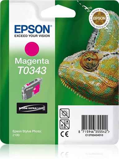 [EP-ICEP-T0343] Epson T0343 UltraChrome Magenta Ink Cartridge 17ml – C13T03434010