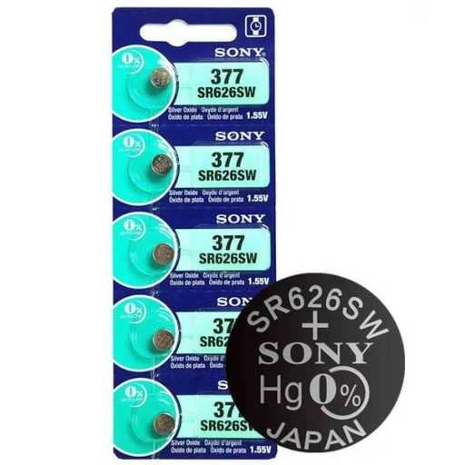 [MA-BA-377] Maxell SR626SW (377) Silver Oxide Watch Battery – Blister Pack of 1 (850640)