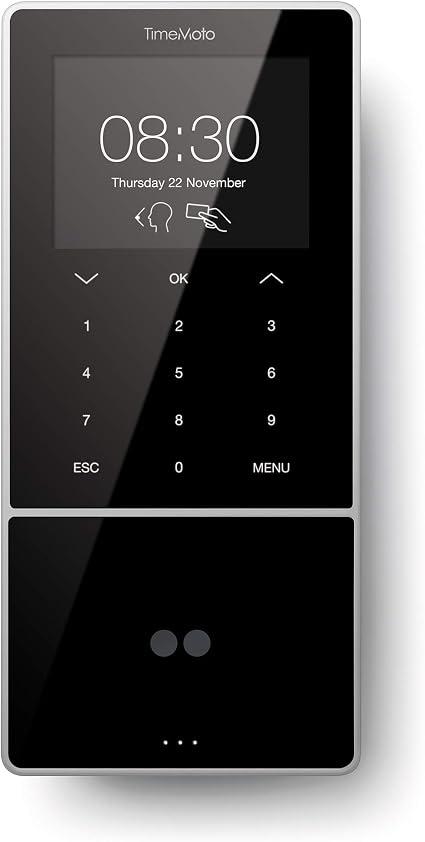 [SS-TA-838] TimeMoto TM-838 Facial Recognition Employee Time Attendance Clocking System, RFID / PIN, Wi-Fi / Ethernet / USB (847190)