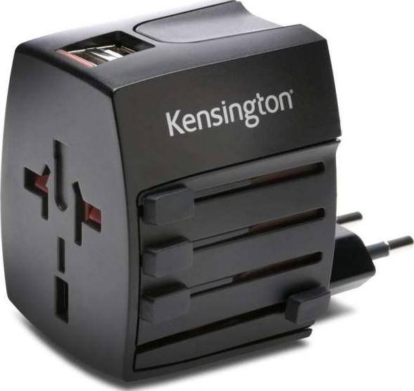 Kensington International Travel Adapter USB 2.4A Black (K33998WW)