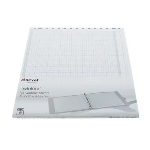 Twinlock Variform V8 24 Column Cash Refill Sheets (75985)