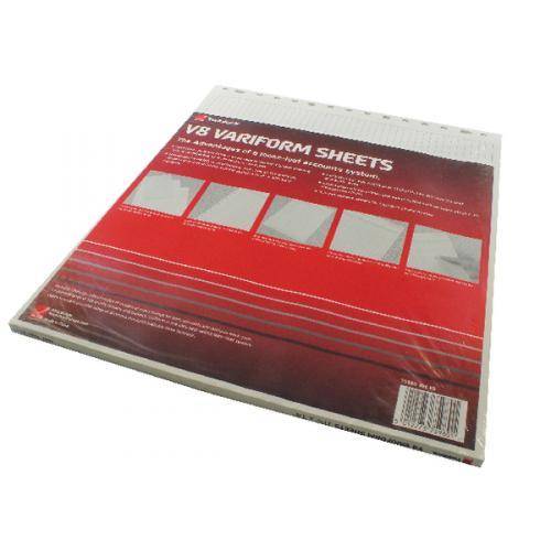 Twinlock Variform V8 Feint Ruled Refill Sheets (75980)
