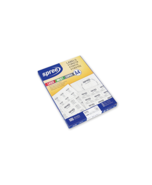 Laser Labels 100 sheets box, 210 x 297 – Spree