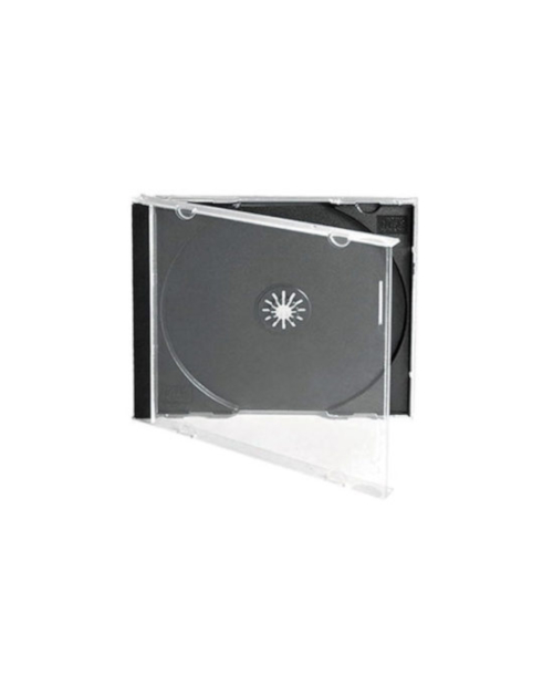 LS CD Jewel Case Single 10mm Black Tray